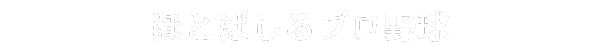 ほとばしるプロ野球